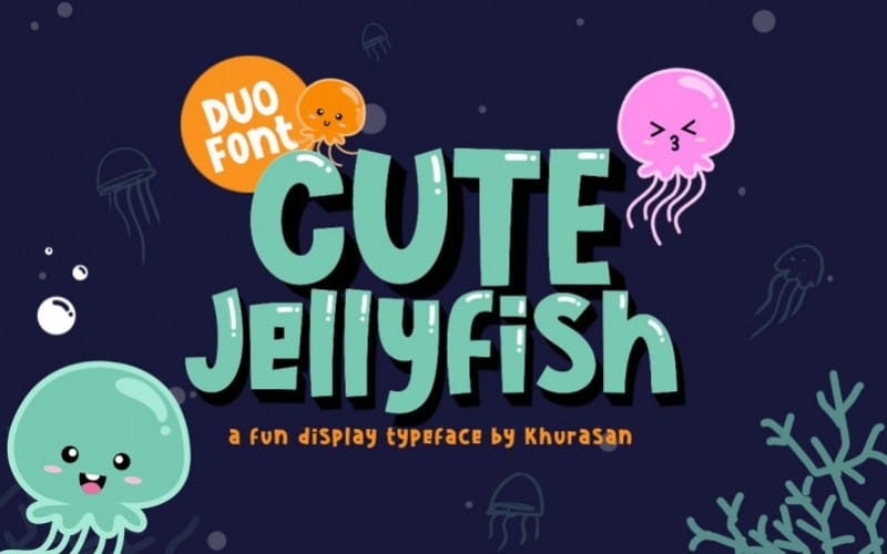 Cute Jellyfish Font