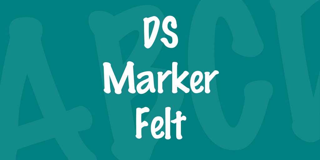 DS Marker Felt Font