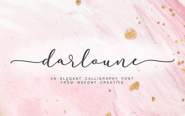 Darloune Calligraphy Font