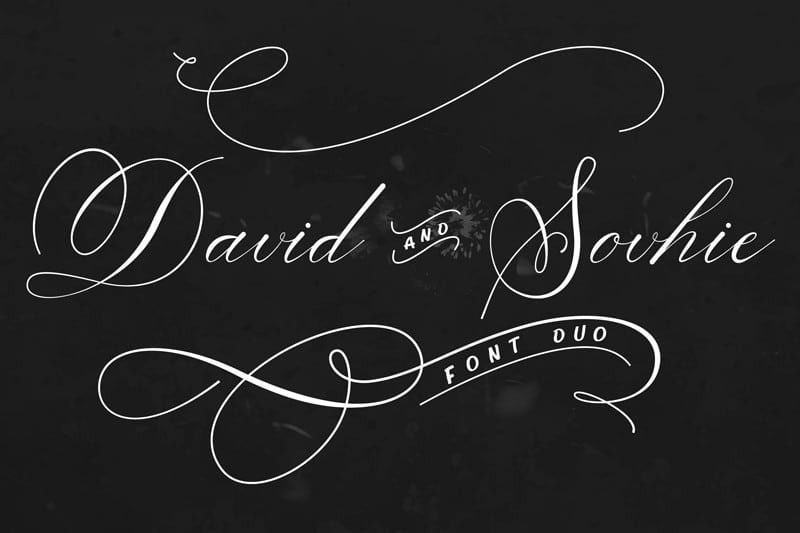 David Sovhie Calligraphy Font