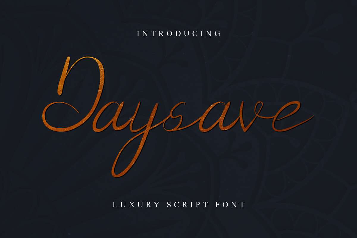 Daysave Script Font