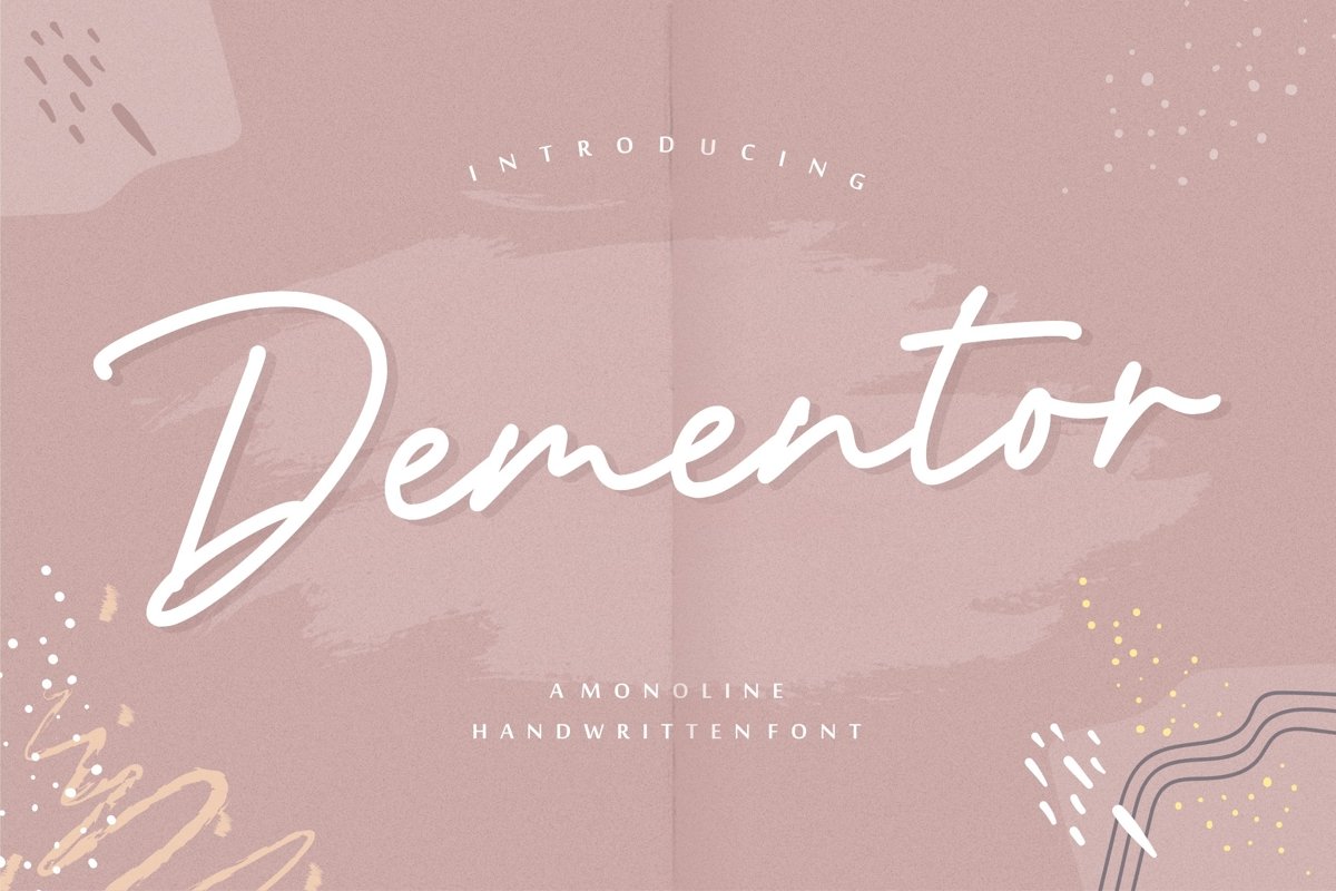 Dementor Script Font
