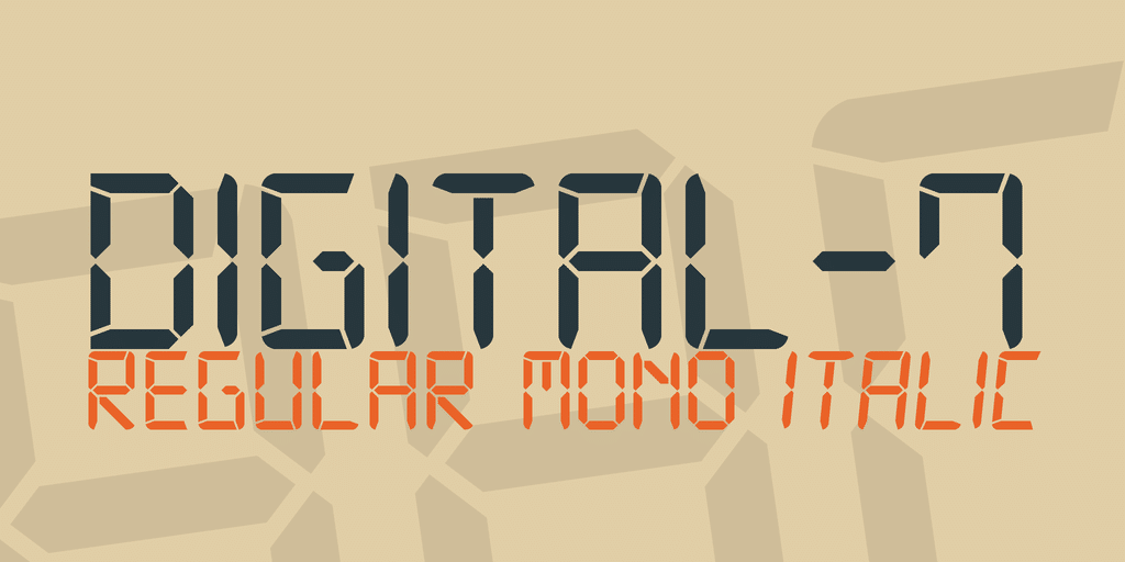 Digital Font