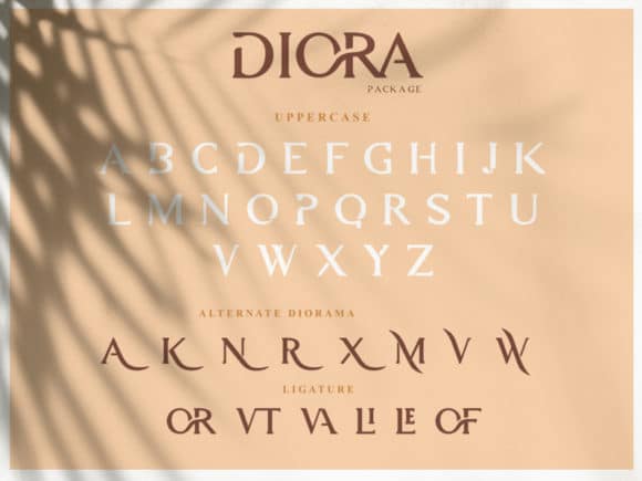 Diora Sunbright Script Font