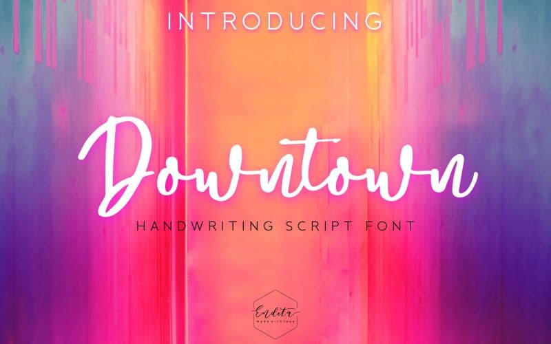 Downtown Script Font