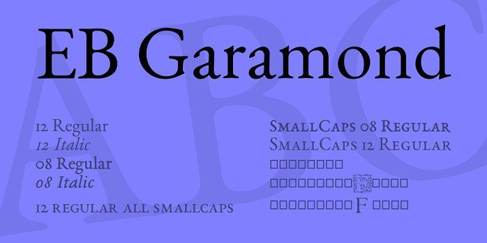 EB Garamond Avengers Infinity War Credits Font