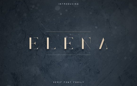 Elena Typeface