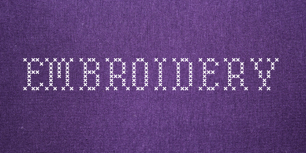 Embroidery Font