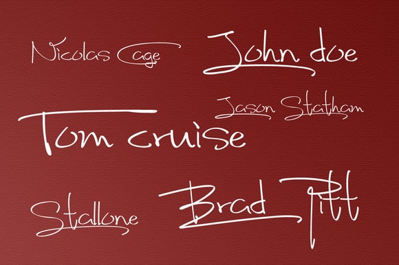 Fancy Signature Font Style
