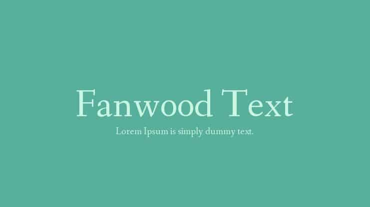 Fanwood Text