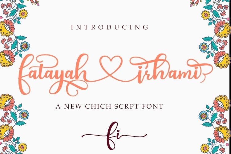 Fatayah irhami Script Font