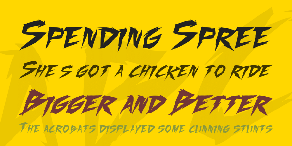 Fighting Spirit Turbo Font