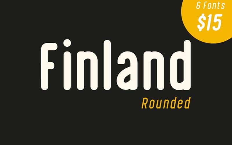 Finland Rounded Typeface