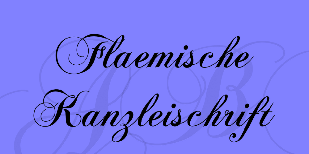 Flaemische Kanzleischrift Font