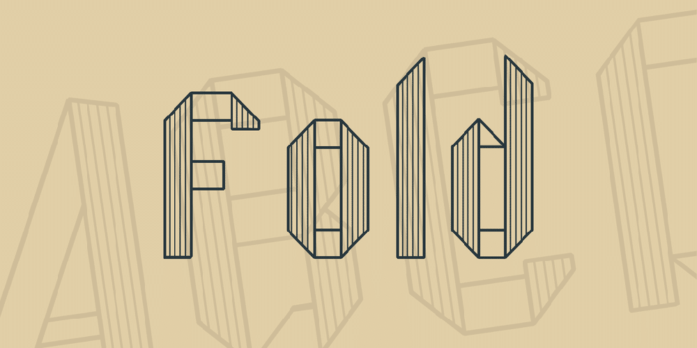 Fold Font