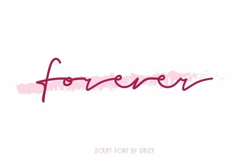 Forever Handwritten Font