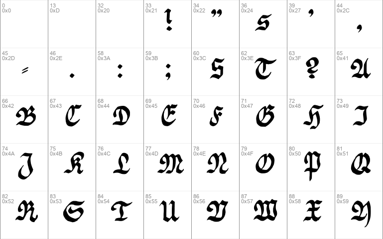 Fraktur Handschrift Font