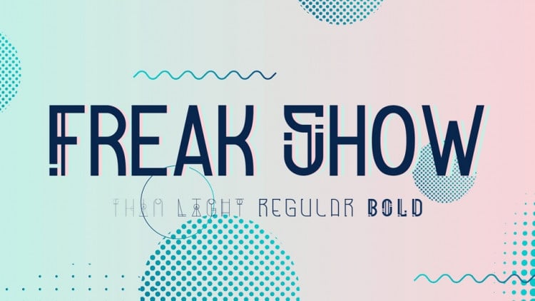 Freak Show Display Font