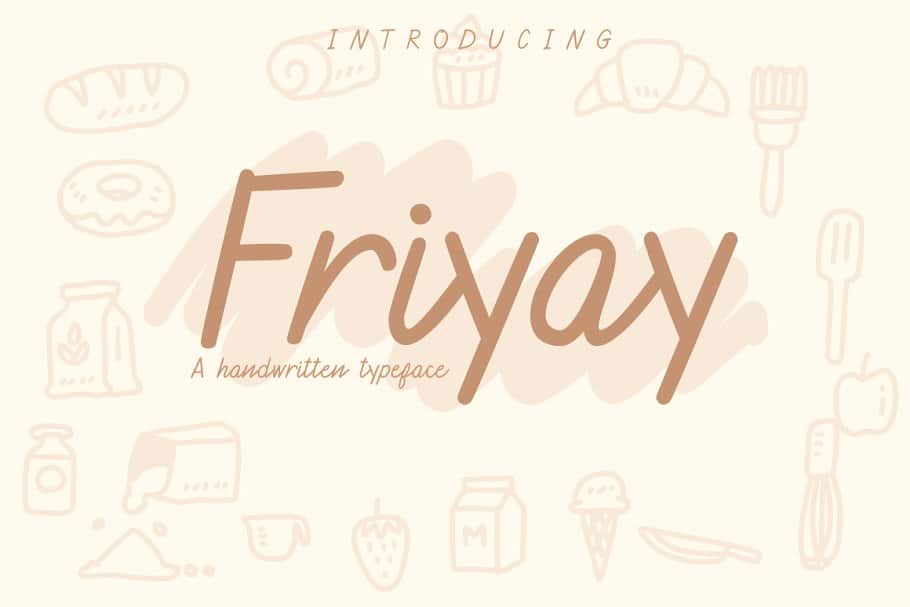 Friyay Handwritten Font