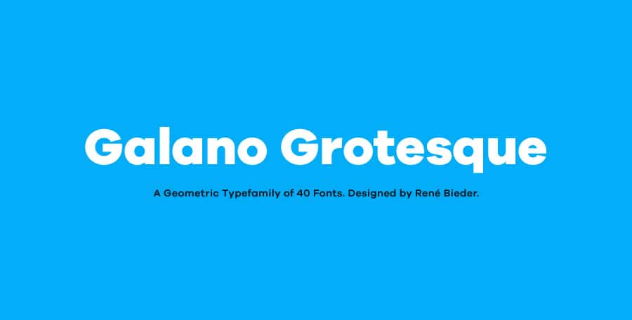 Galano Grotesque Font