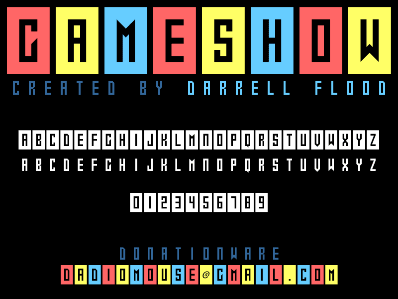 Gameshow Font