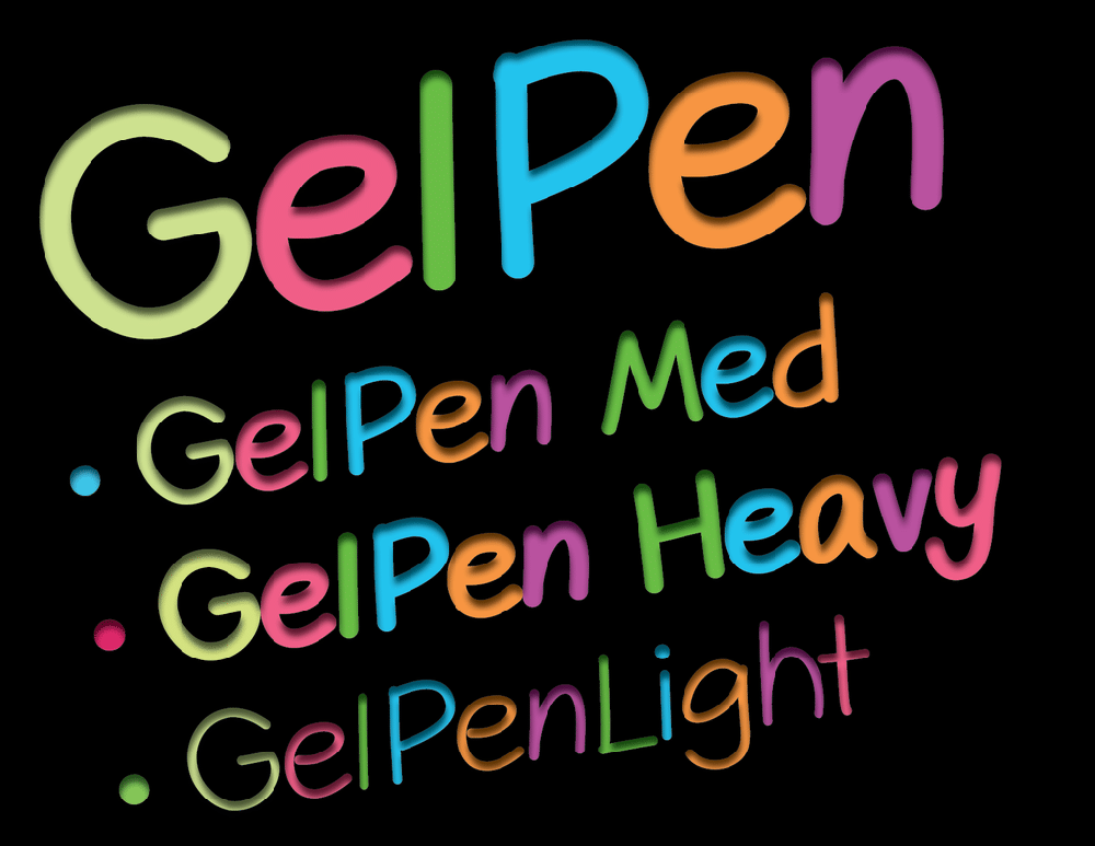 Gelpen Font