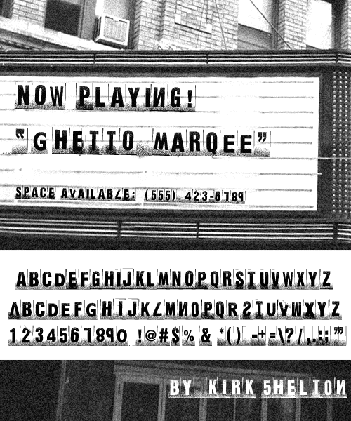 Ghetto Marquee Font