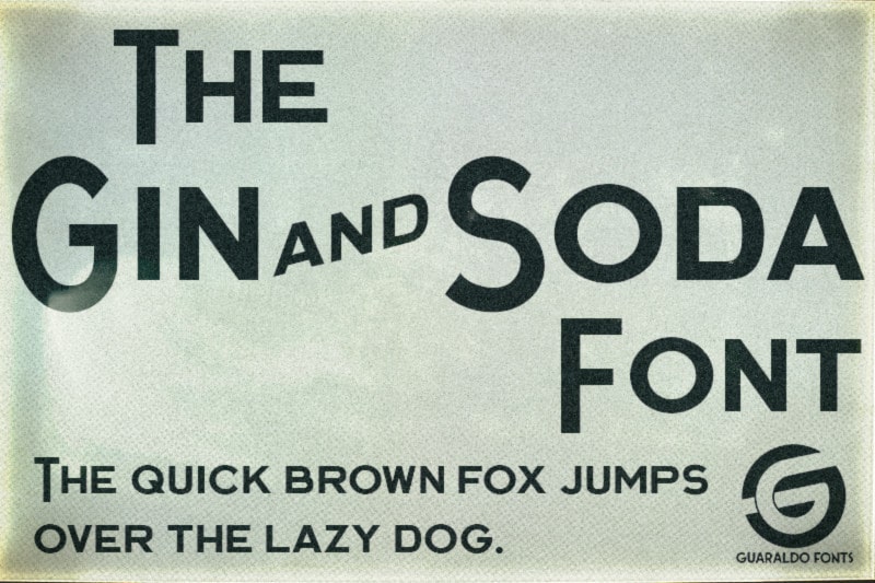 Gin and Soda Sans Serif Font