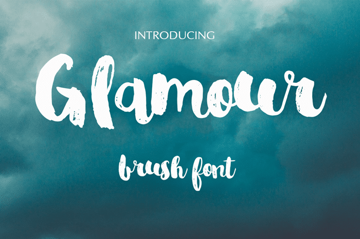 Glamour Brush Font