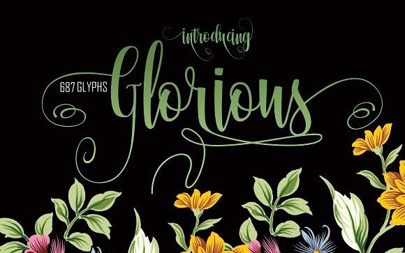 Glorious Calligraphy Font