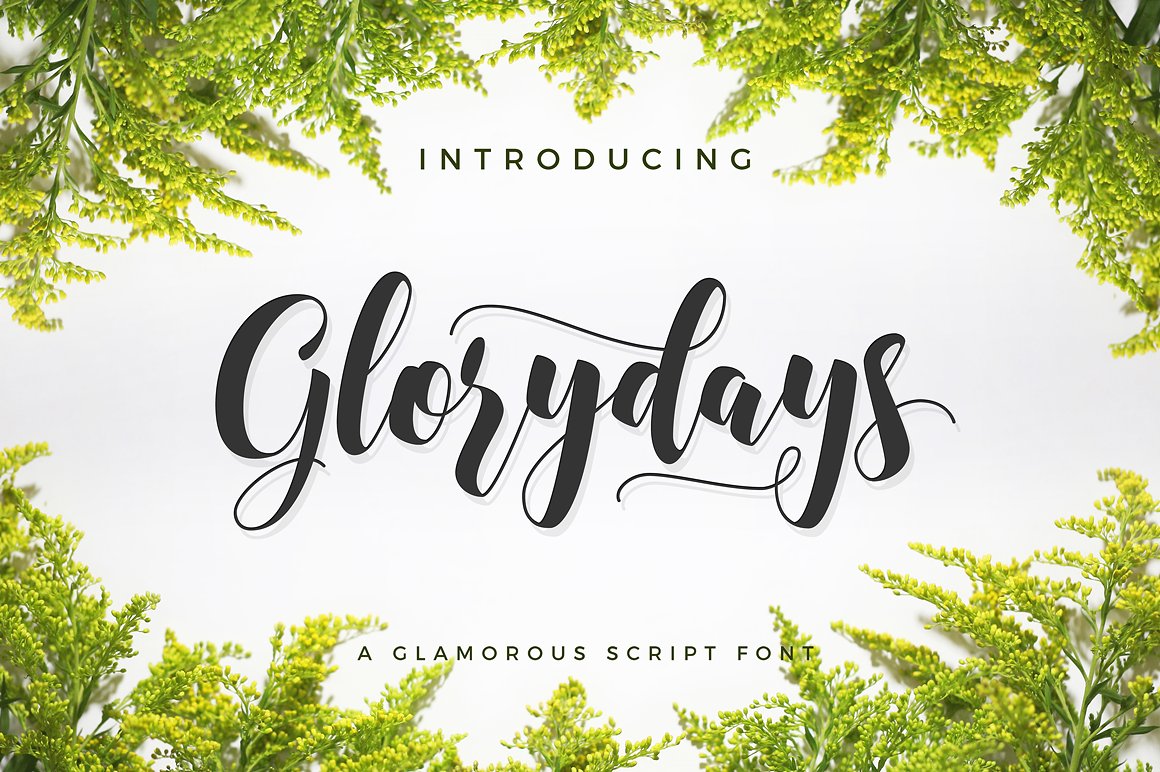 Glorydays Cursive Font