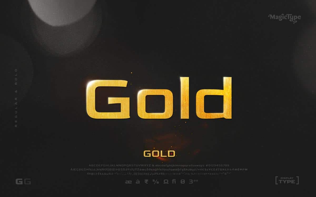 Gold Sans Serif Font