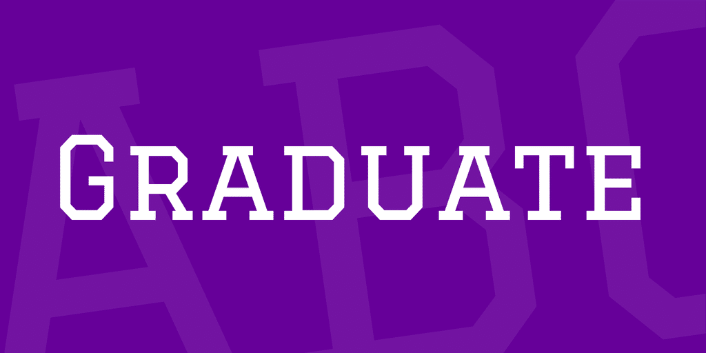 Graduate Font