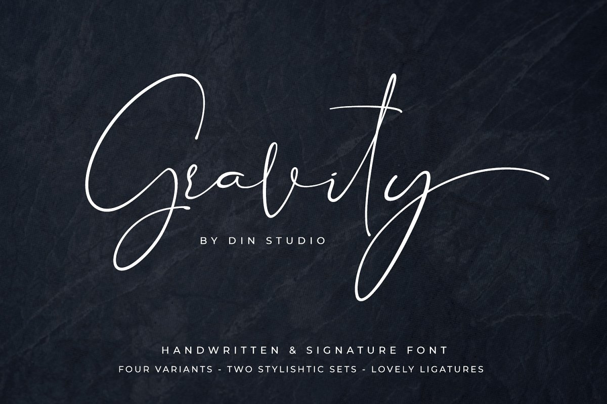 Gravity Signature Font