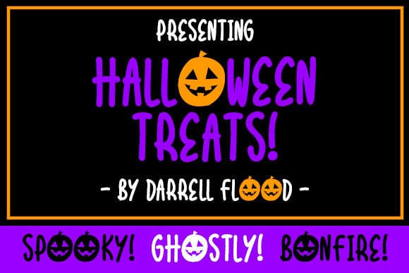 Halloween Treats Display Font