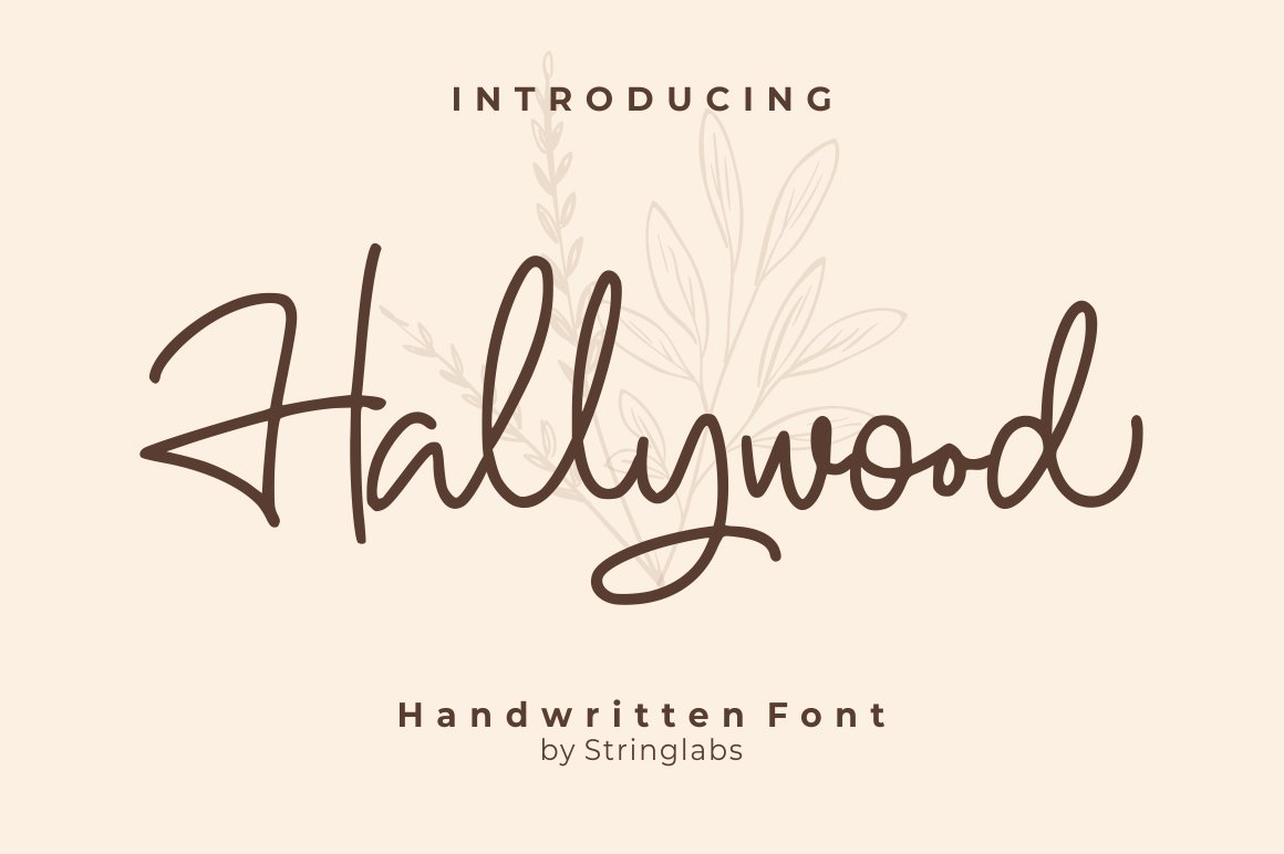 Hallywood Handwritten Font