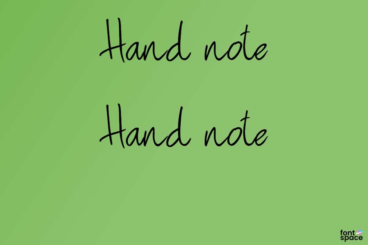 Hand Note Font