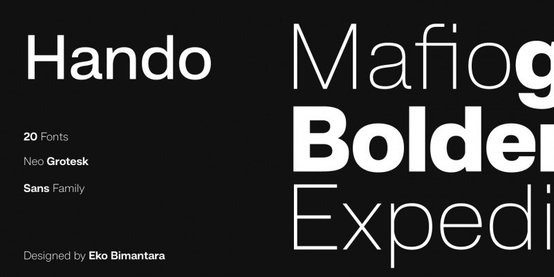 Hando Sans Serif Font Family
