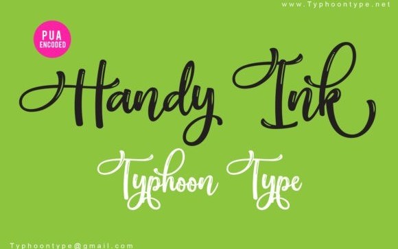 Handy Ink Script Font