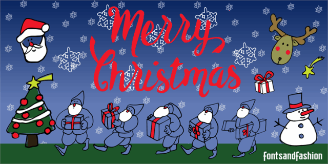 Happy Christmas Font