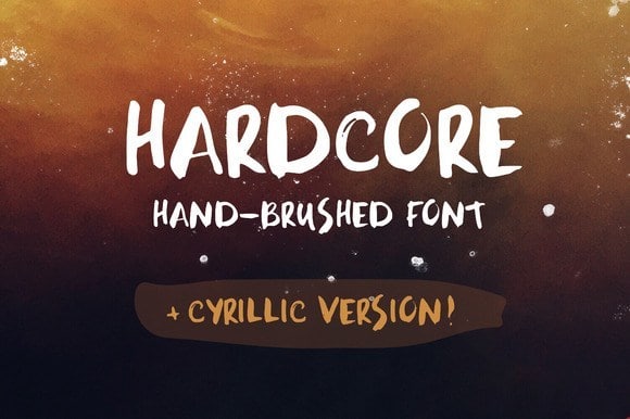 Hardcore Brush Font
