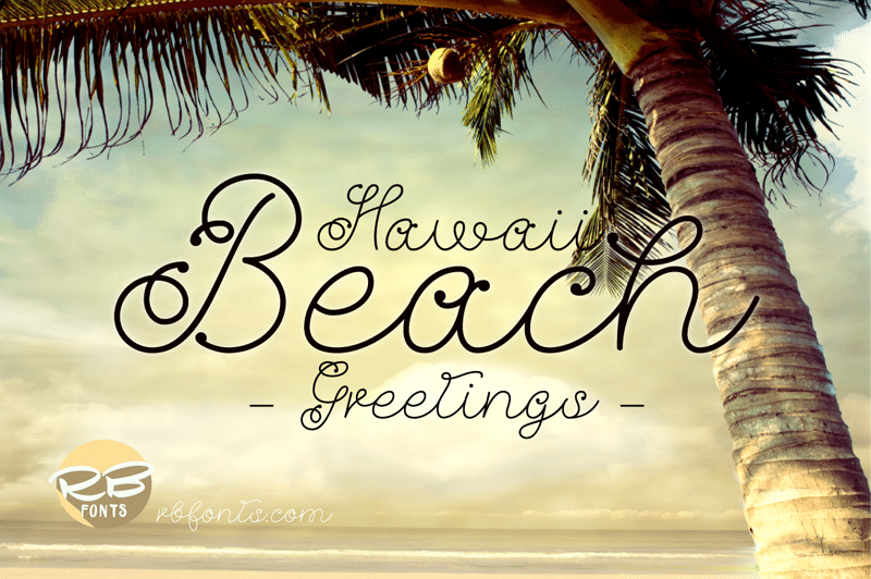 Hawaii Beach Font