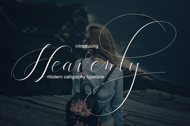 Heavenly Script Font