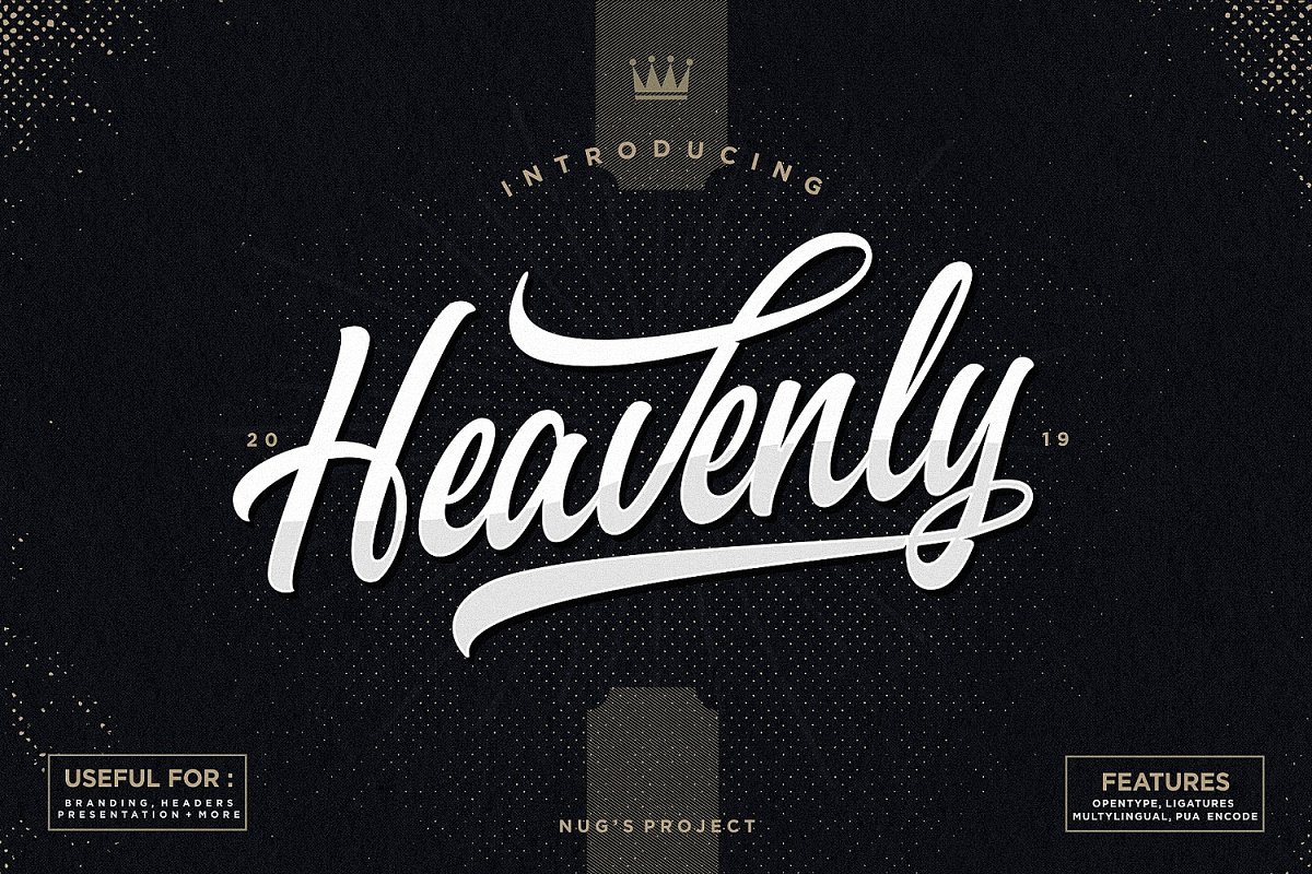 Heavenly Script Font