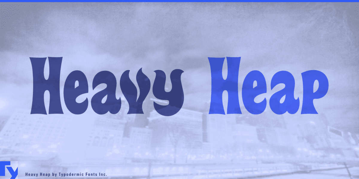 Heavy Heap Font Hot Wheel Font