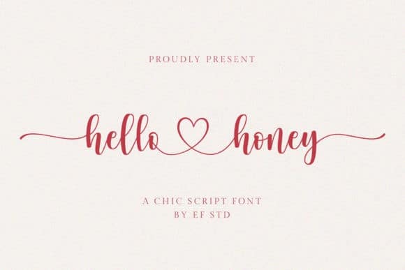 Hello Honey Calligraphy Font