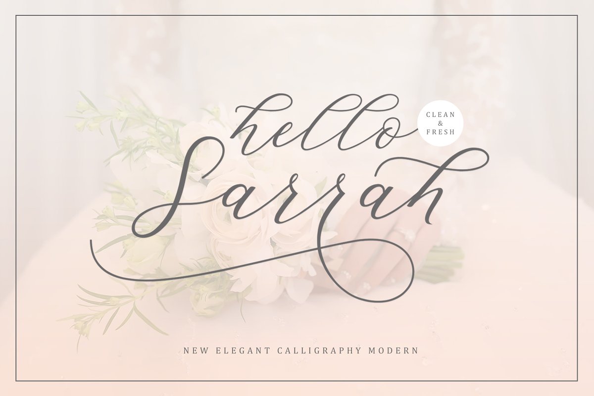 Hello Sarrah Script Font