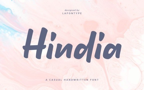 Hindia Script Font