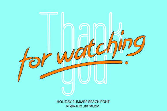 Holiday Summer Beach Font