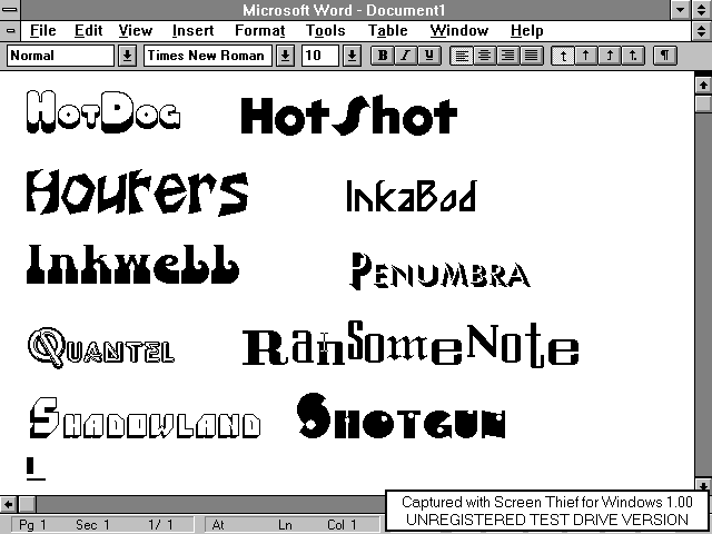 Hot Dog Font